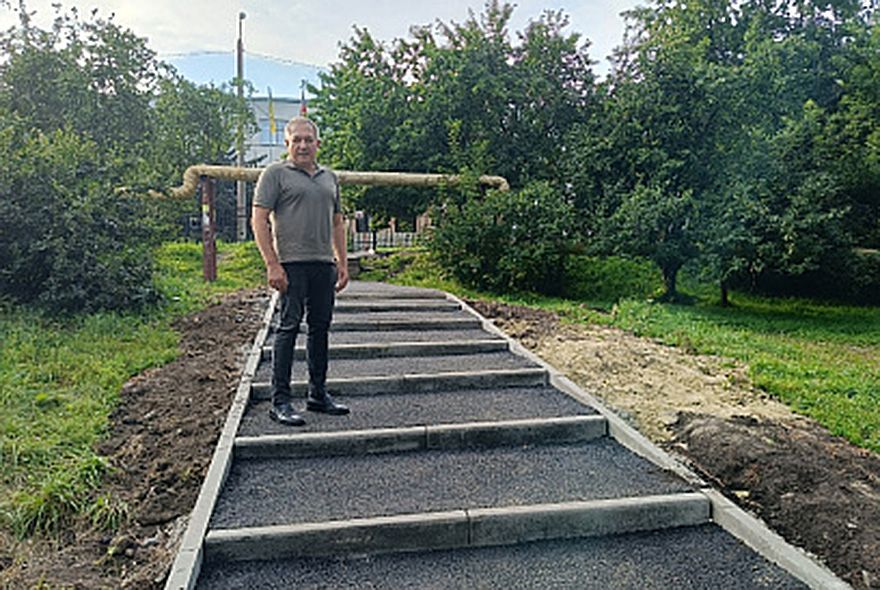 В Пензе на Кижеватова благоустроили подход к школе №32