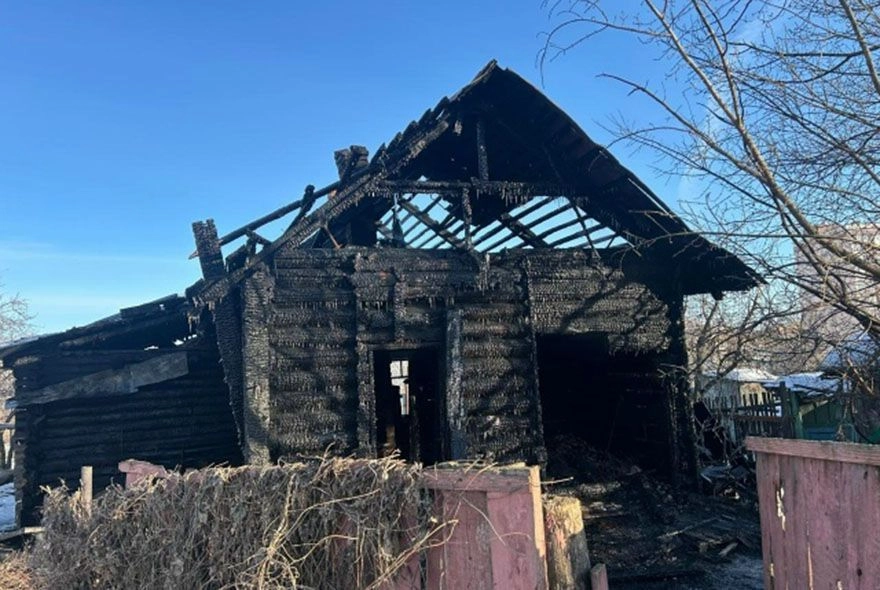 В Арбеково сгорел человек